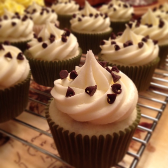 photo of chocolate chip cupcakes by cocos confections