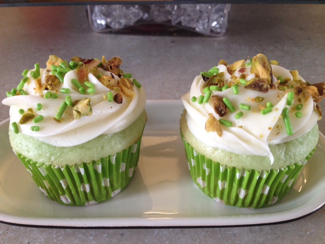 photo of pistachio cupcakes from cocos confections