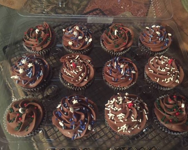 photo of double chocolate cupcakes from cocos confections