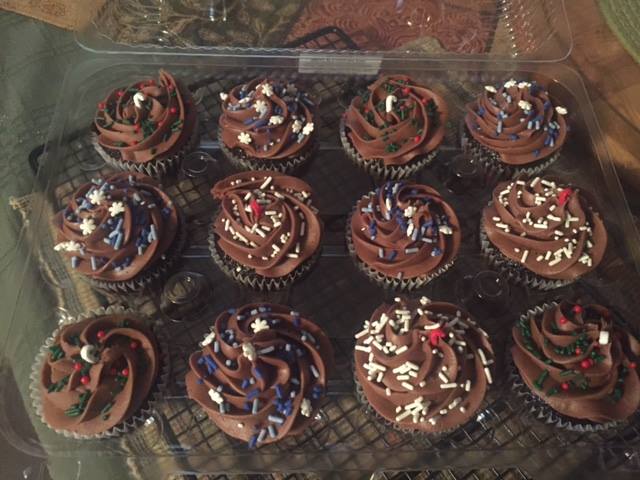 photo of double chocolate cupcakes from cocos confections