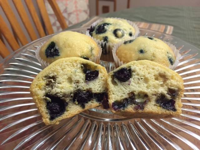 blueberry muffins from cocos confections