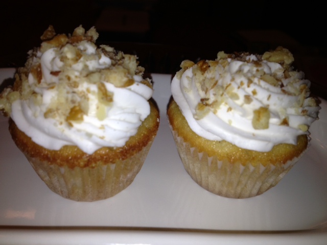 photo of banana cupcakes from cocos confections