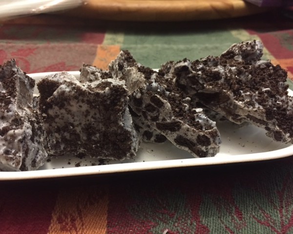 photo of white chocolate Cookies Cream Bark from cocos confections