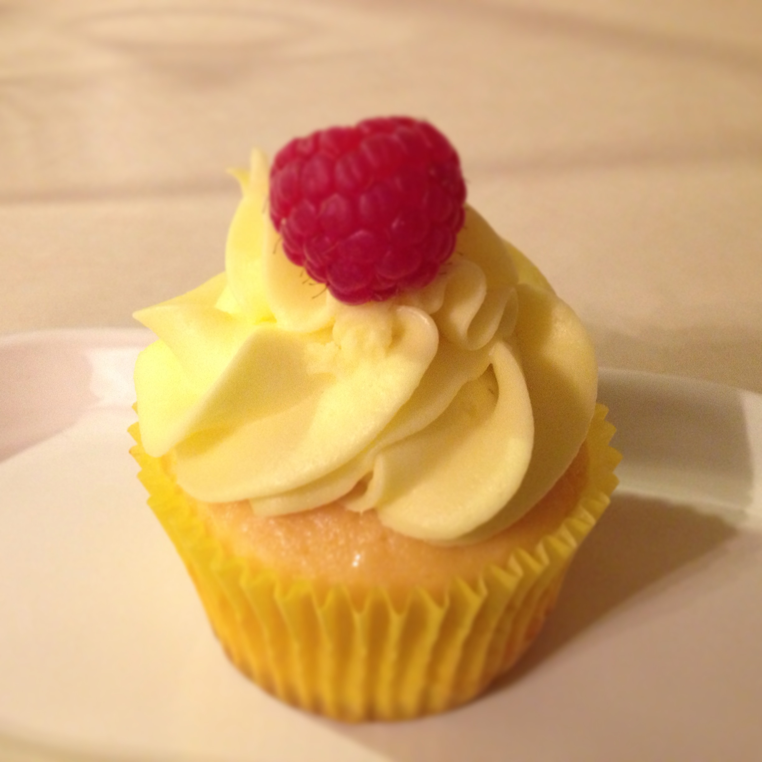 photo of a raspberry lemonade cupcake from cocos confections